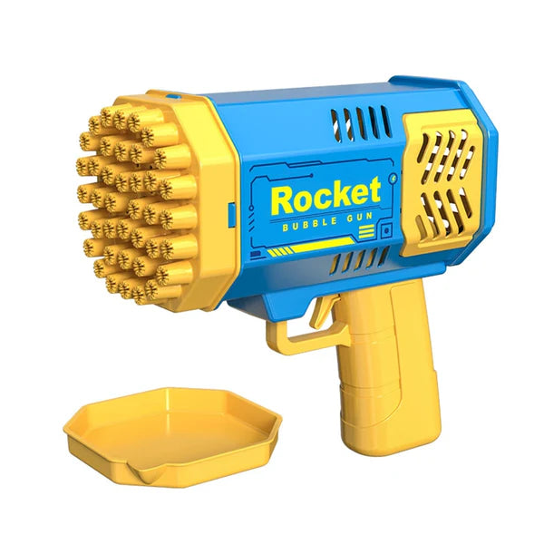 Electric 40-Hole Rocket Bubble Gun – Automatic Bubble Blaster for Kids