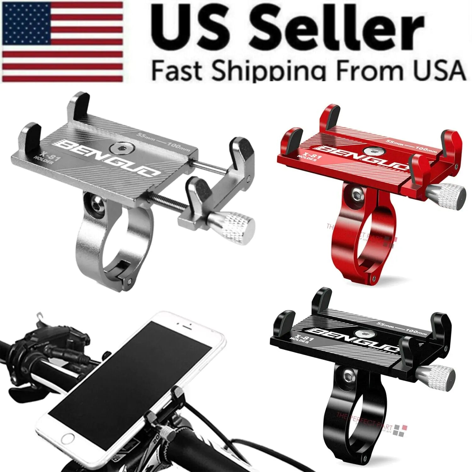 Aluminum Motorcycle Bike Bicycle Holder