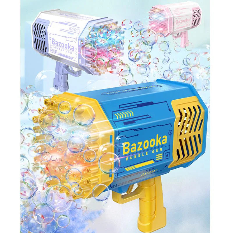 Electric 40-Hole Rocket Bubble Gun – Automatic Bubble Blaster for Kids