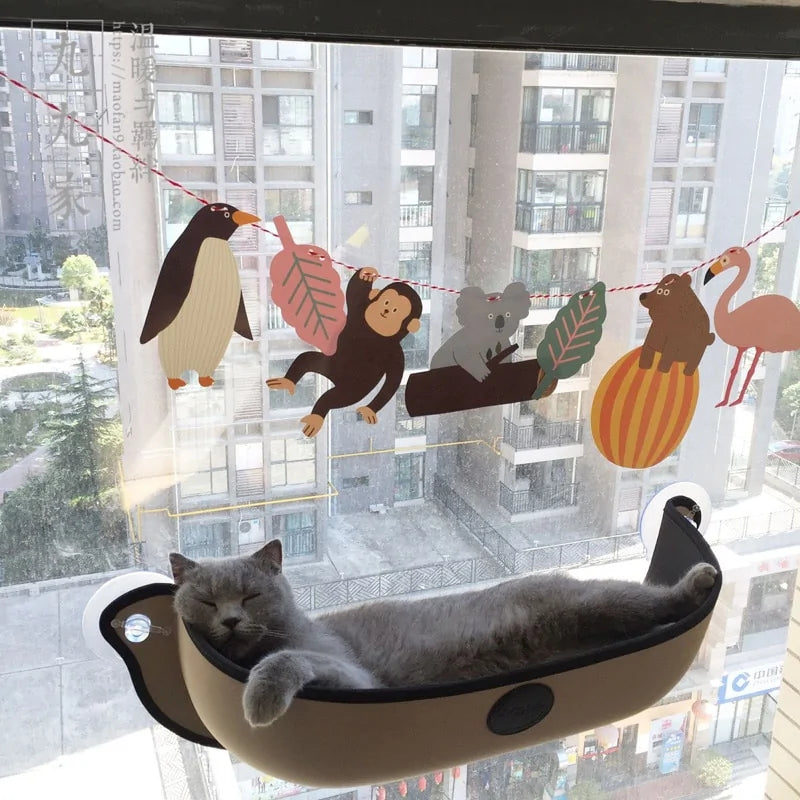 Cat Hammock Bed Window Assembly Pod