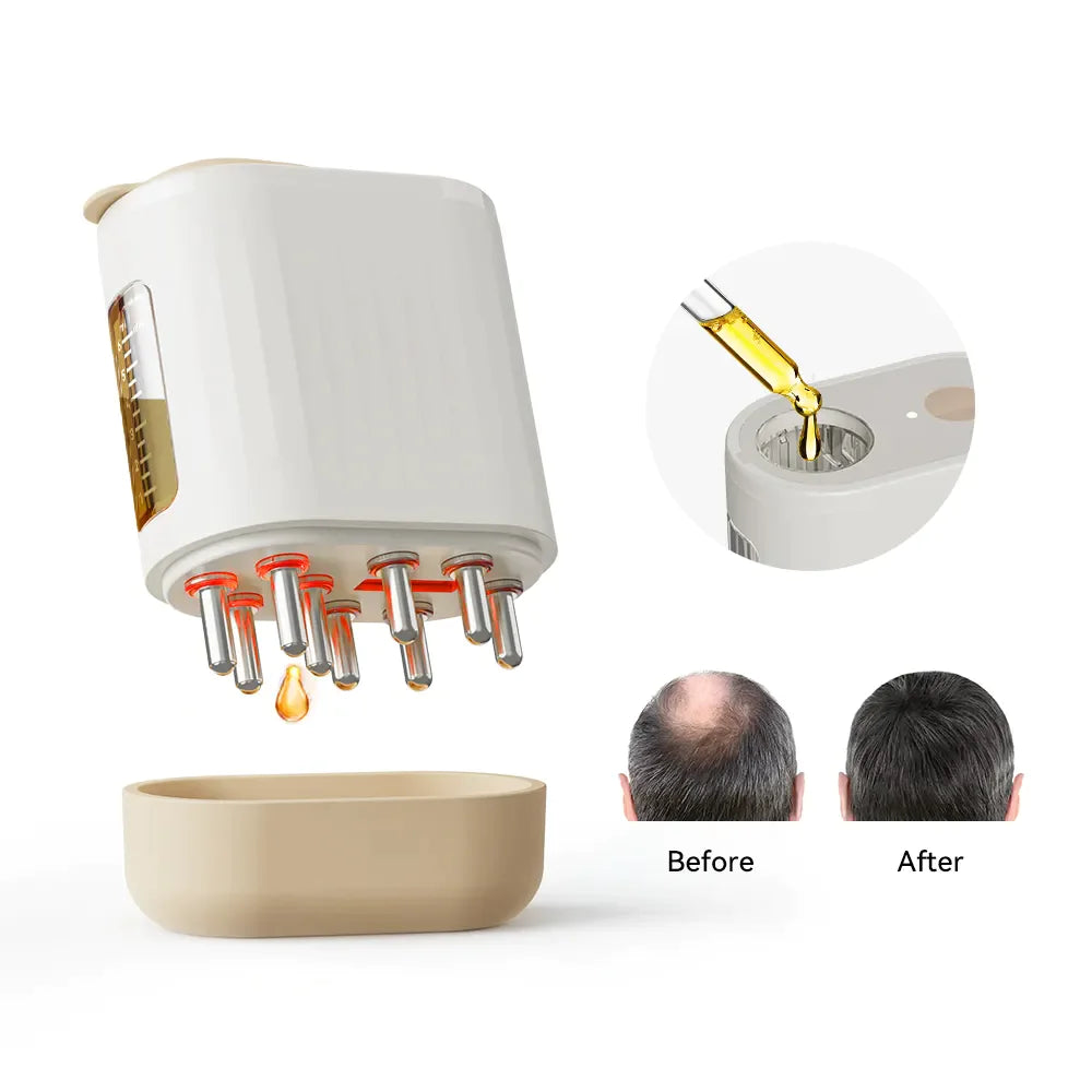 Electric Oil Applicator and Vibration Scalp Massager 2 in 1.