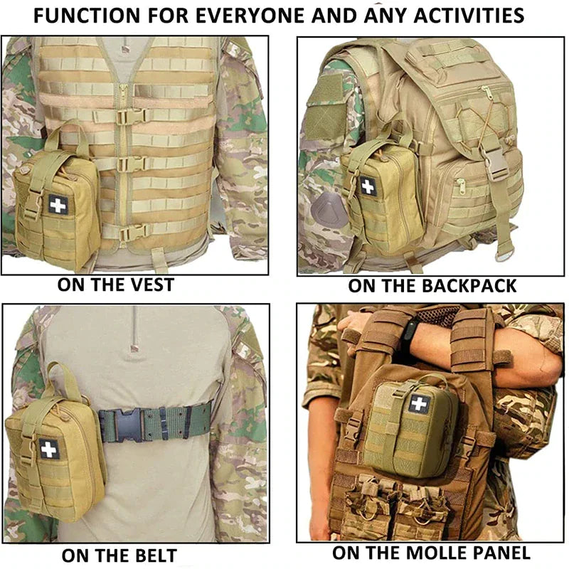 Tactical First Aid Kit Medical Molle Rip Away EMT IFAK Survival Emergency Bag