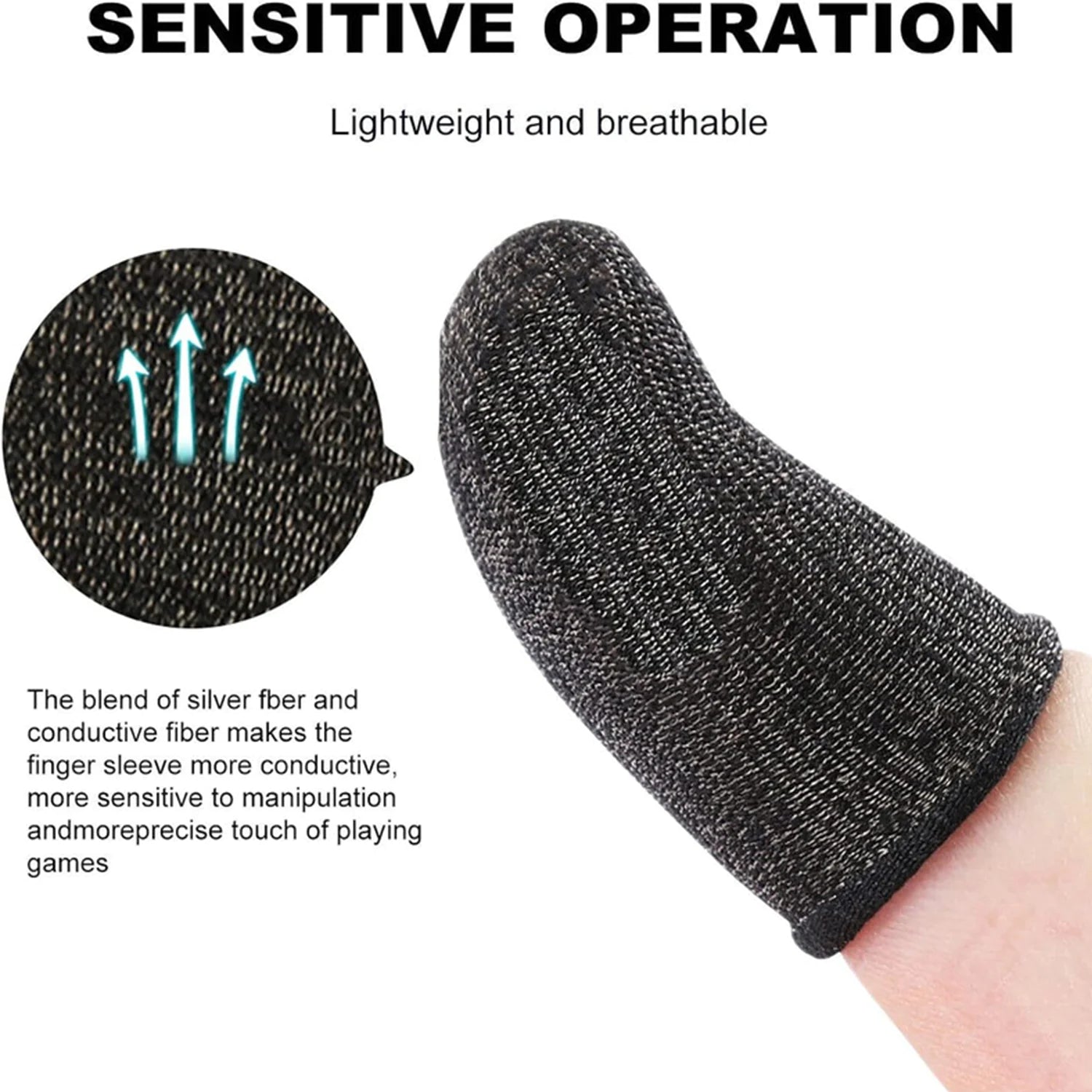 10 Pcs Screen PUBG Gaming Finger Sleeve