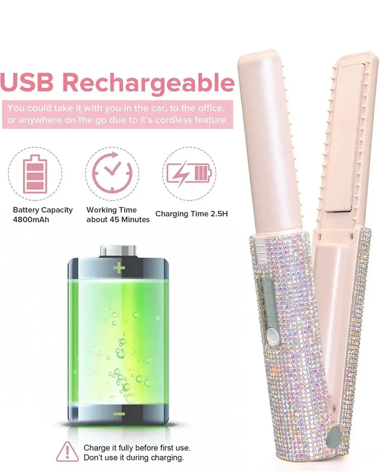 GEMSTONE PORTABLE HAIR STRAIGHTENER