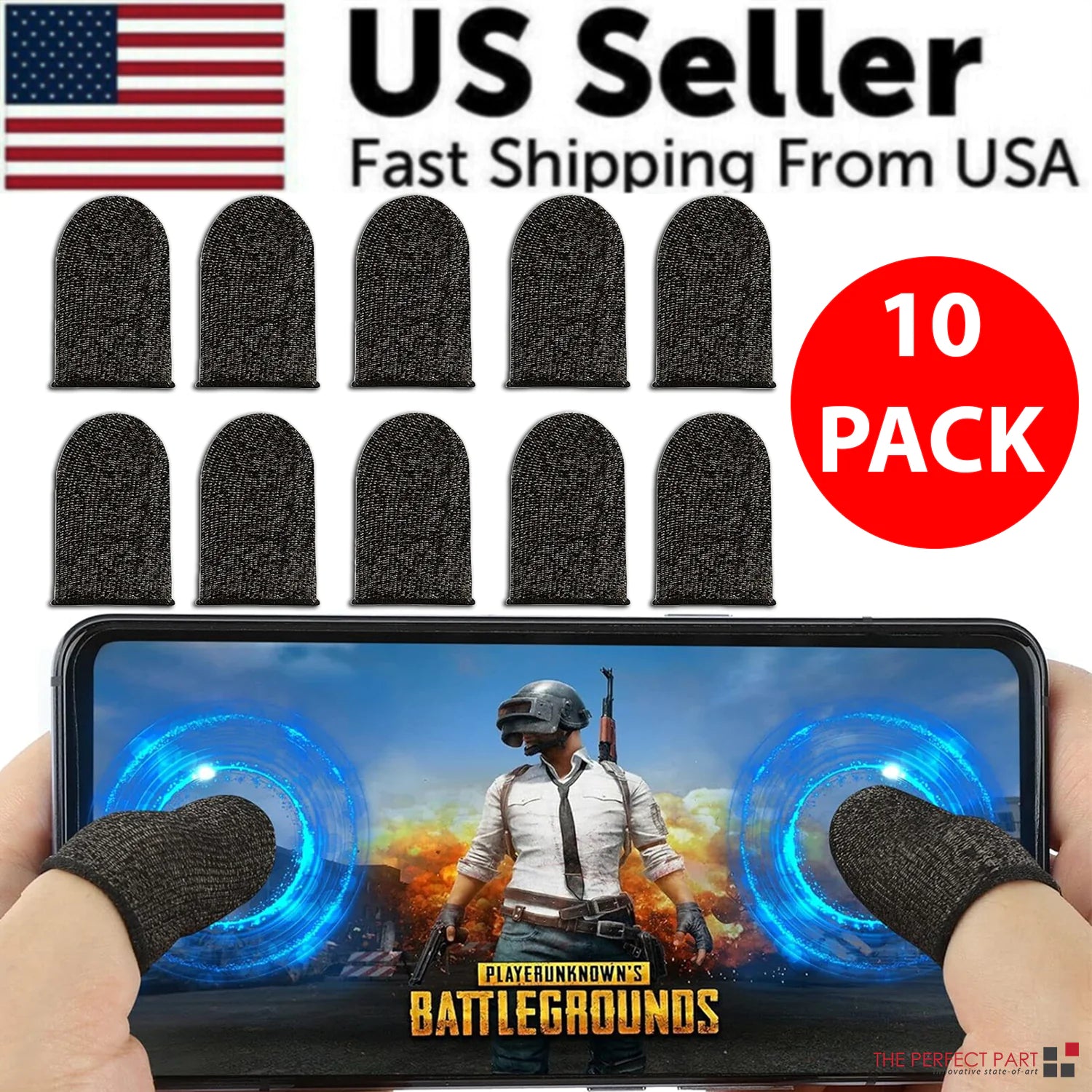 10 Pcs Screen PUBG Gaming Finger Sleeve