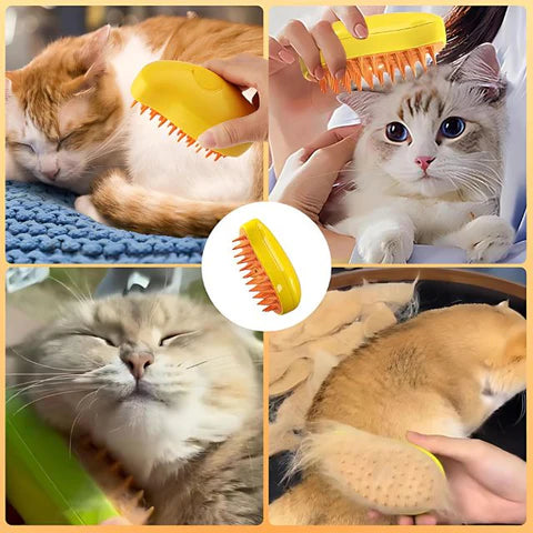 Steamy Cat Brush - No More Fur Everywhere